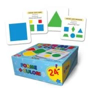 24 jetoane. Forme + culori