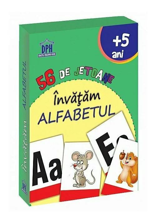 56 de Jetoane - Invatam Alfabetul