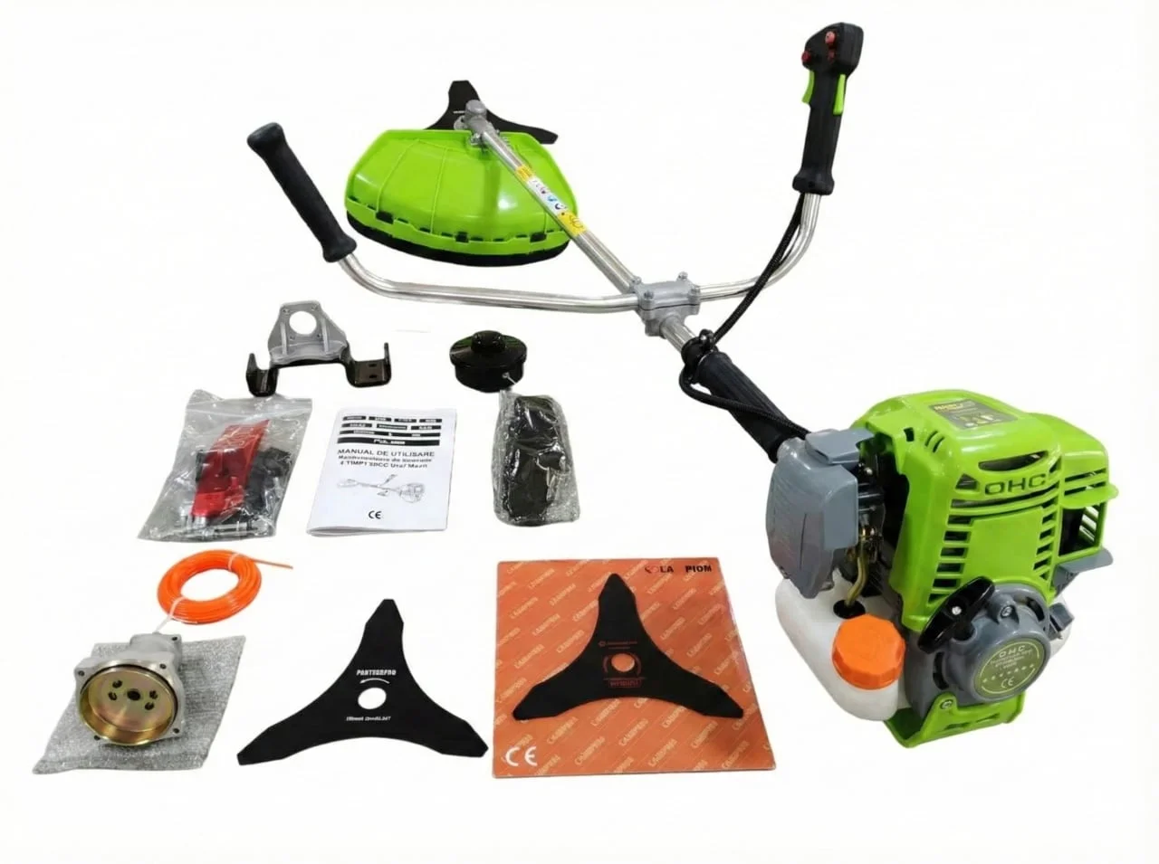 *8.5CP, 4TIMPI* Motocoasa pe benzina 4 timpi, 8.5CP, 58CC, 12000 rot/min, maner anti-vibratii, easy-start, CAMPION CMP1803