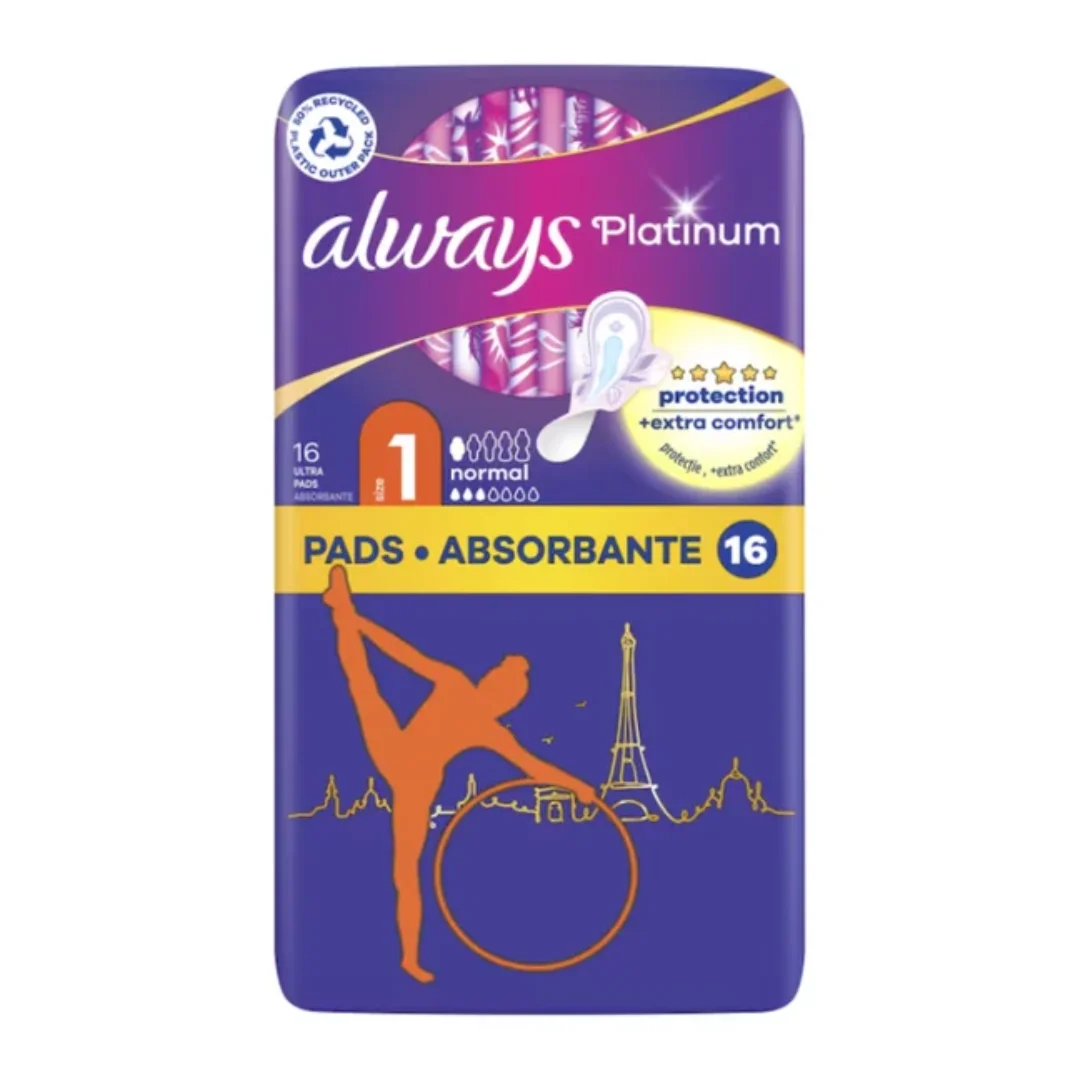 Absorbante Platinum Normal, 16 bucati, Always