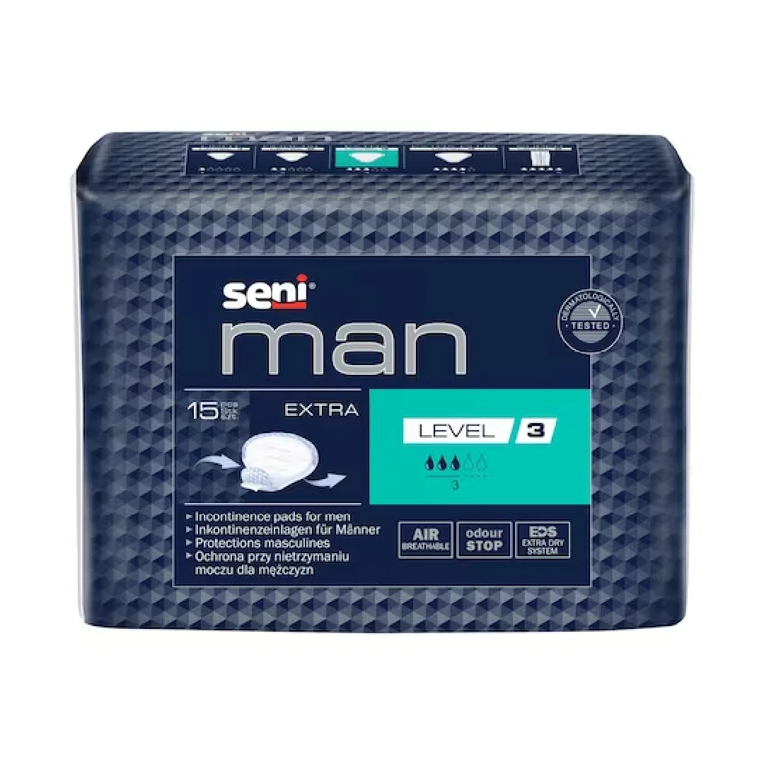 Absorbante urologice Extra, Man, 15 bucati, Seni