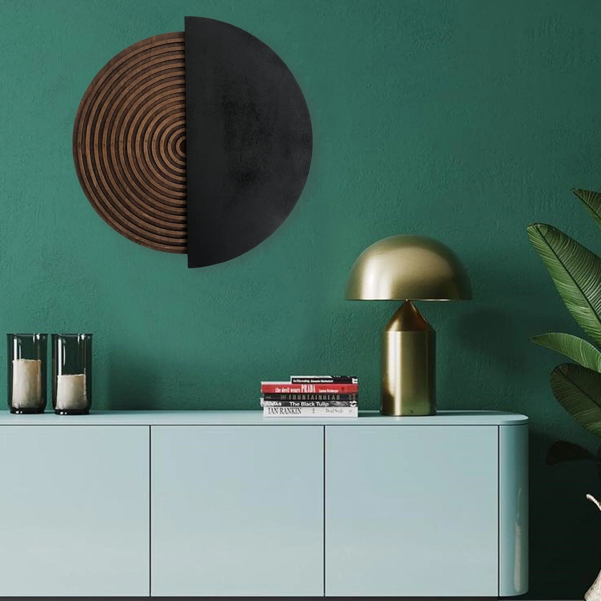 Accesoriu decorativ de perete ART143, Natural, 50x50 cm