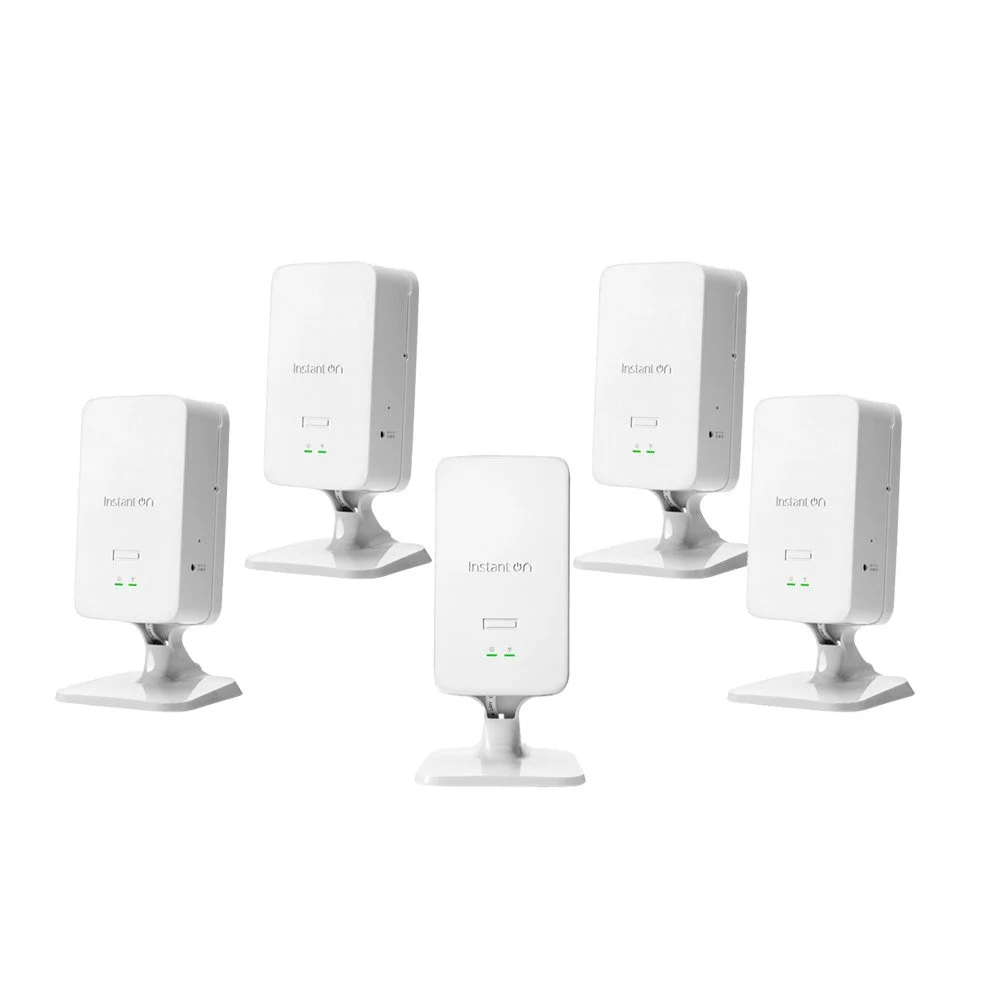 Access Point dual-band HPE Aruba Networking Instant On AP22D S1U81A, Wi-Fi 6, Dual Radio, 2x2 MIMO, 2.5 GbE Uplink, 4x GbE Downlink, 2x PoE Out, 1.7 Gbps, 5 bucati