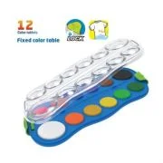 Acuarele Keyroad, cu pensula, 12 culori, 28mm, 40mm, carcasa PVC, KR971695