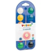 Acuarele Morocolor cu pensula diametru pastila 25mm 12 culori/set (MC15401)