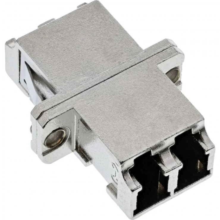 Adaptor fibra optica metalic Duplex LC-LC multimode, InLine IL89989M