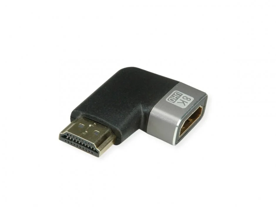 Adaptor HDMI 8K60Hz unghi 90 grade T-M, Roline 12.03.3251