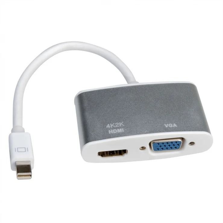 Adaptor Mini Displayport la HDMI/VGA T-M, Roline 12.03.3161*