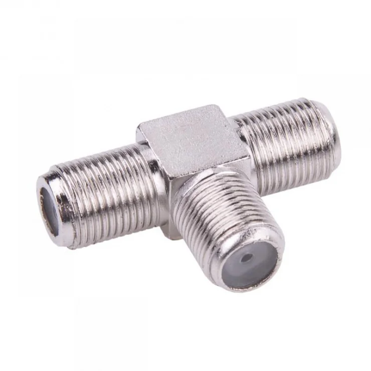 Adaptor mufa F antena/coaxial (TV) la 2 x mufa F M-M, ZLA0458