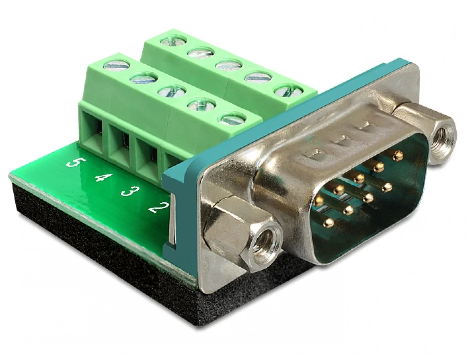 Adaptor Serial Tata la bloc terminal, 10 pini, Delock 65269