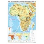 Africa. Harta fizico-geografica si a principalelor resurse naturale de subsol 100x140 cm CR-3119B