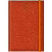 Agenda A5 nedatata Colere EJ-1506, 224 pagini, cu elastic, portocaliu