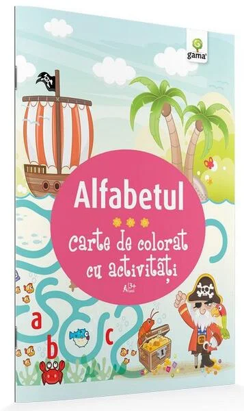 Alfabetul. Carte de colorat cu activități - Paperback brosat - *** - Gama