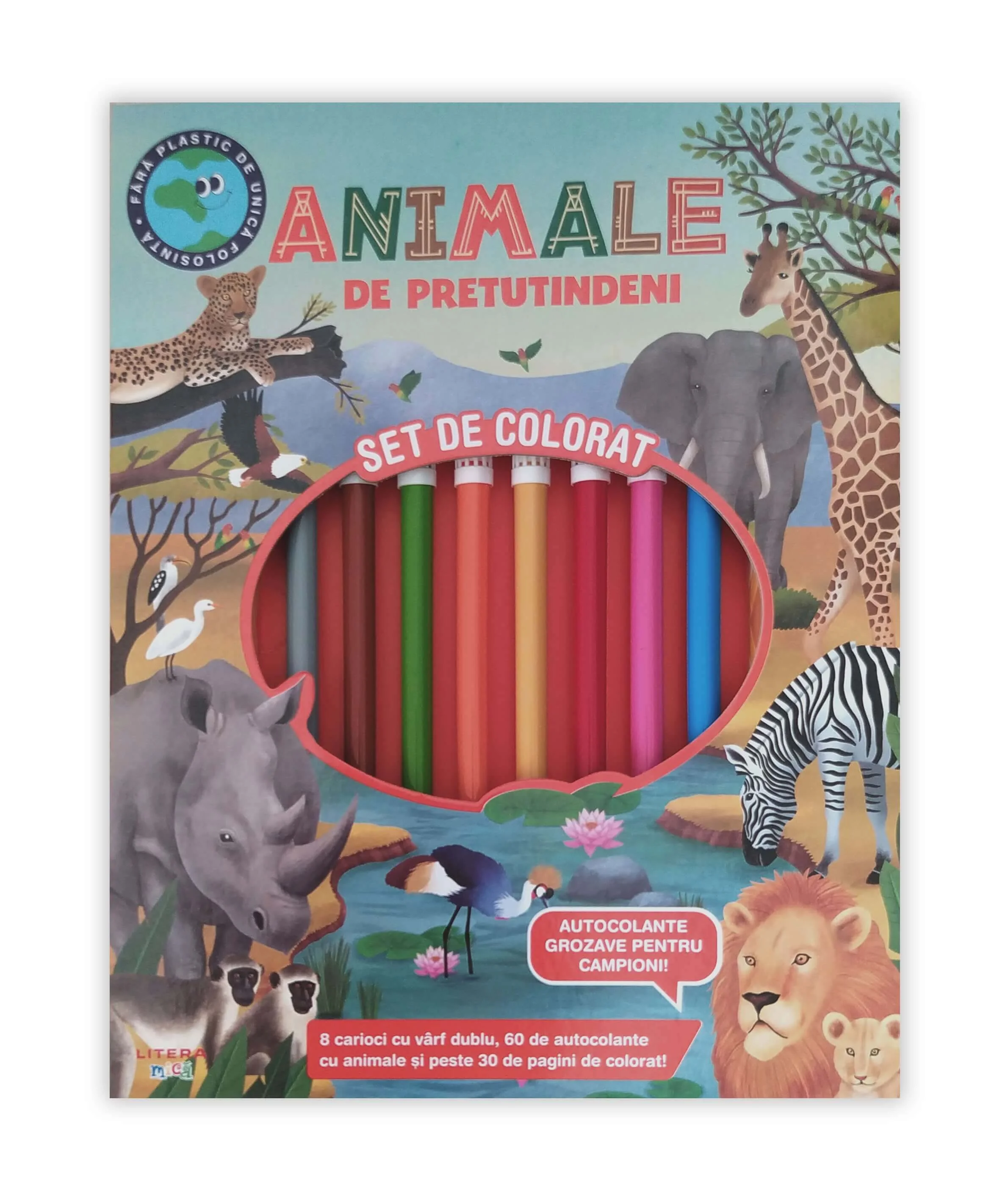 Animale de pretutindeni. Set de colorat