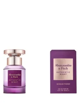 Apa de parfum Abercrombie & Fitch Authentic Night, 30 ml, pentru femei