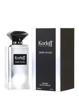 Apa de parfum Korloff Paris Private Silver Wood, 88 ml, pentru barbati