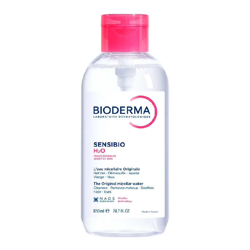Apa micelara Sensibio H2O, cu pompa, 850 ml, Bioderma