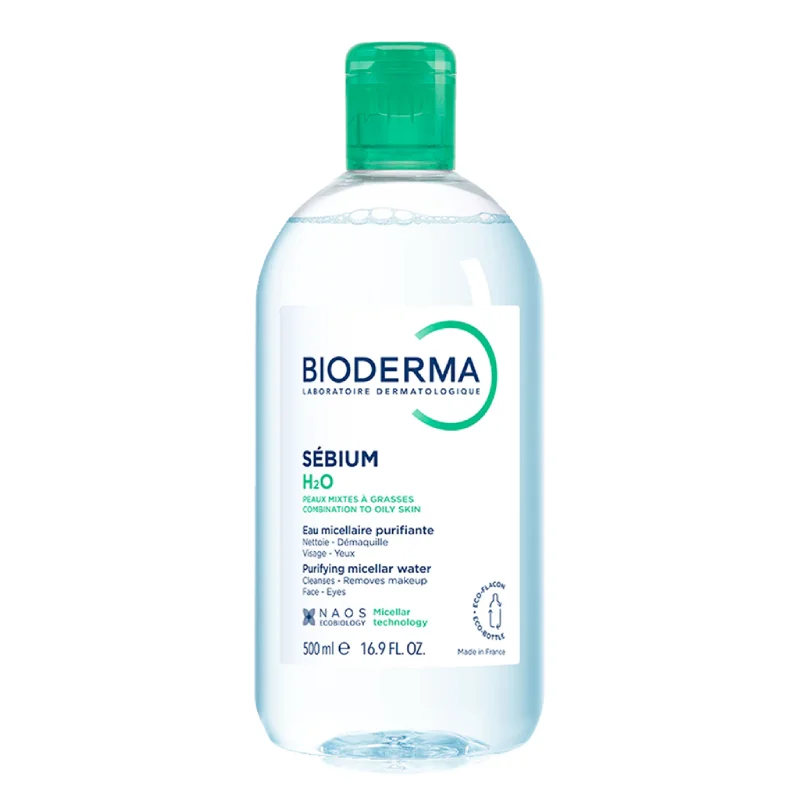Apa micelara ten mixt si gras H2O Sebium, 500 ml, Bioderma