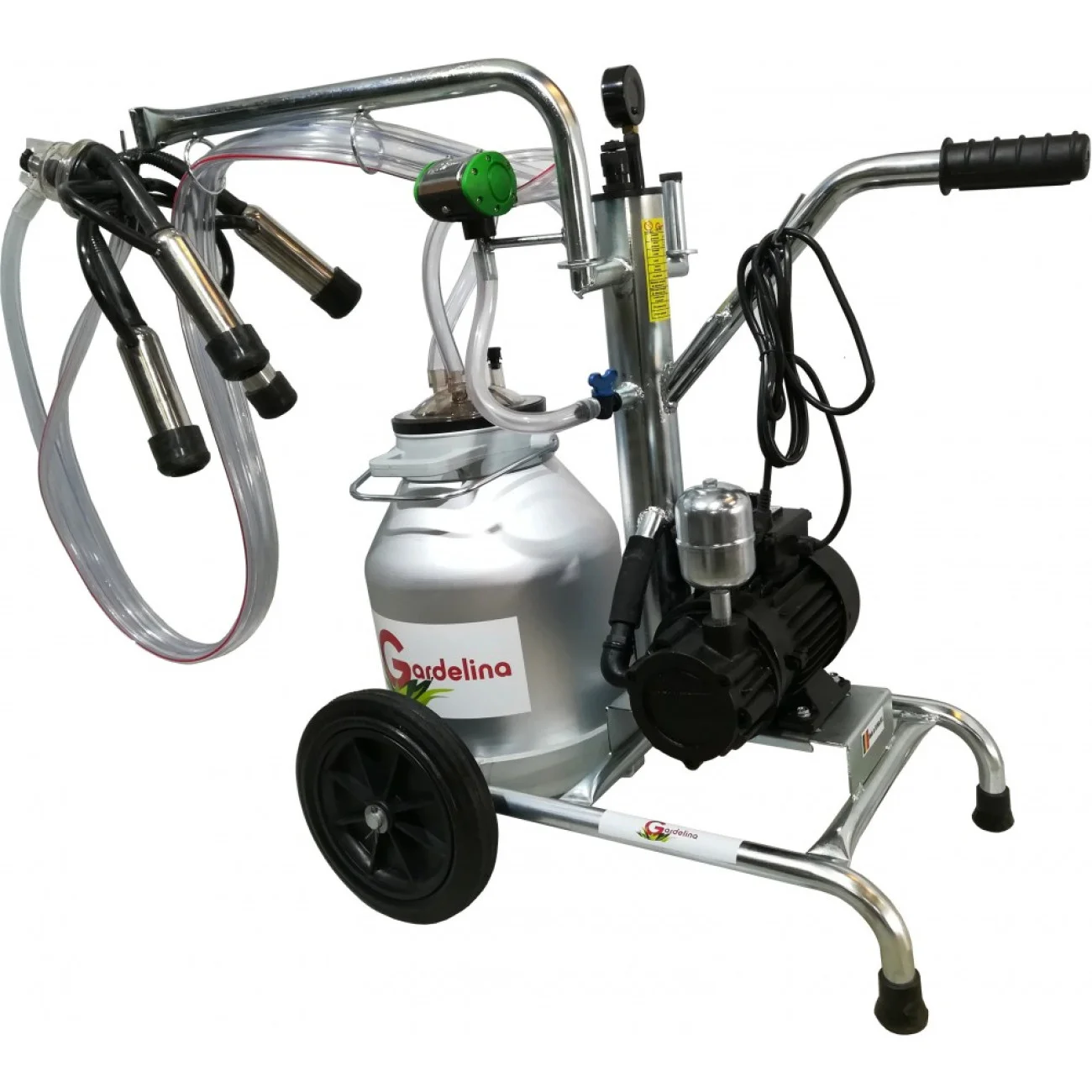 Aparat de muls Vaci Gardelina 120 AL IC, 20L aluminiu, 1 post, 180 l/min, 8 bovine pe ora