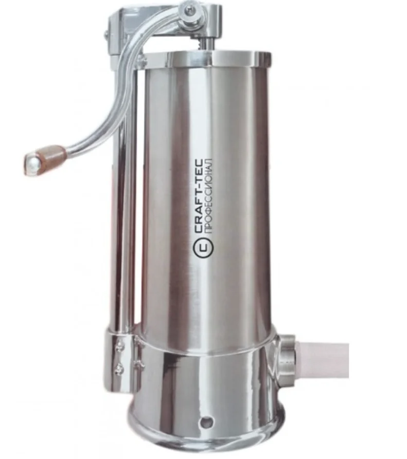 Aparat vertical de facut (umplut) carnati 6kg inox 5 palnii incluse