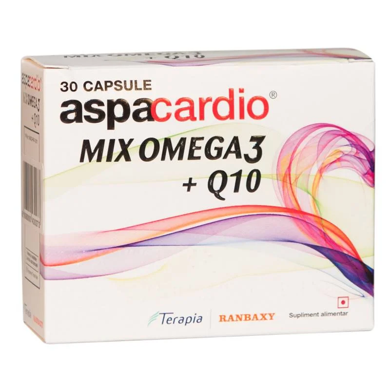 Aspacardio Mix Omega3 + Q10, 30 capsule, Terapia