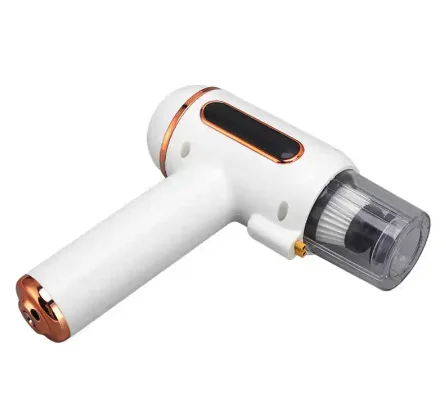 Aspirator portabil de mana  cu dispozitiv de îndepărtare a acarienilor cu lapa UV Alb