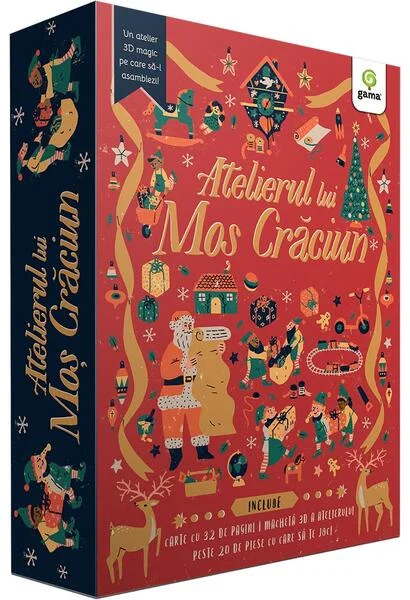 Atelierul lui Moș Crăciun + Set 3D - Paperback brosat - Gama
