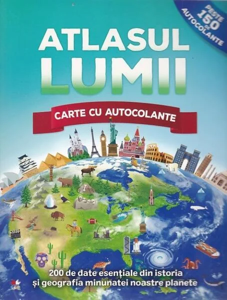 Atlasul lumii. Carte cu autocolante - Paperback brosat - *** - Litera mică