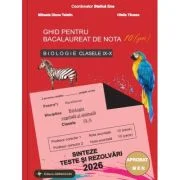 Bacalaureat Biologie 2026 clasele 9-10. Sinteze teste si rezolvari. Ghid pentru bacalaureat de nota 10 - Stelica Ene