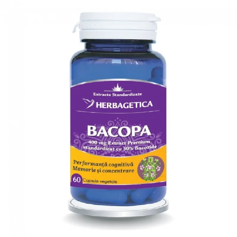 Bacopa, 60 capsule vegetale, Herbagetica