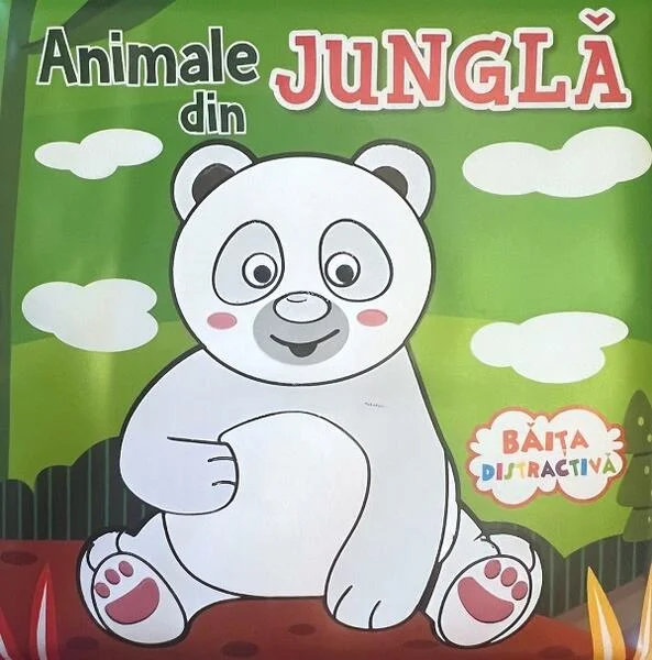 Băița distractivă: Animale din junglă - Board book - Flamingo