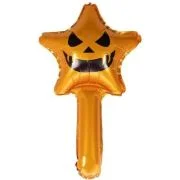 Balon figurina stea cu maner PartyTime Halloween, 57cm