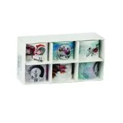 Banda adeziva, 30mm x 5m, diverse modele, hartie, set 6 buc, Colorarte