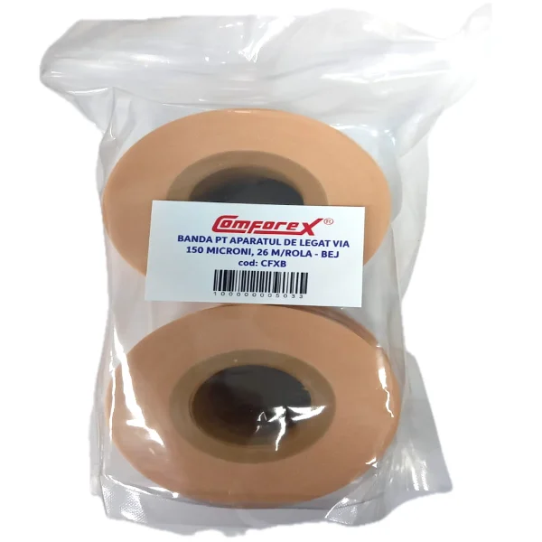 Banda legatrice bej 150 microni cutie 10 buc 26m