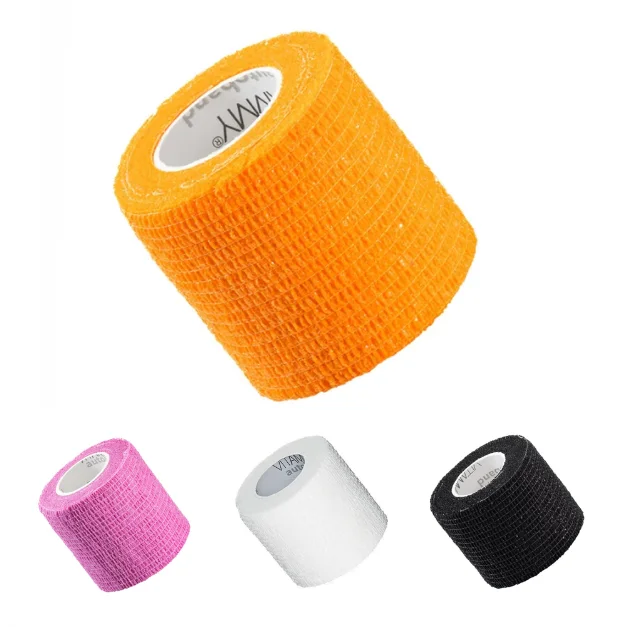Bandaj elastic autoadeziv Vitammy Autoband, 5*450 cm - Negru