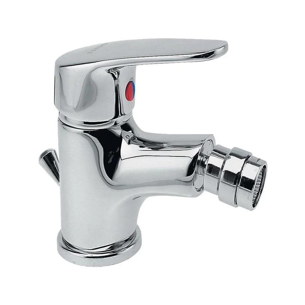 Baterie bideu crom Ferro cu ventil inclus, Smile