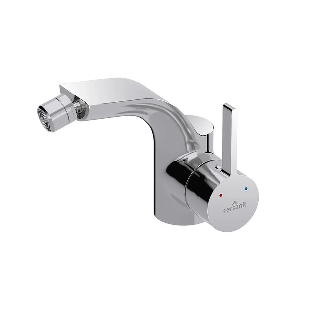 Baterie bideu cu ventil inclus Cersanit Luvio, crom lucios