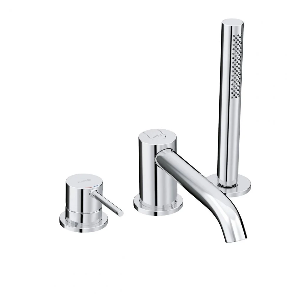 Baterie cada-dus cu 3 orificii Kludi Bozz crom lucios