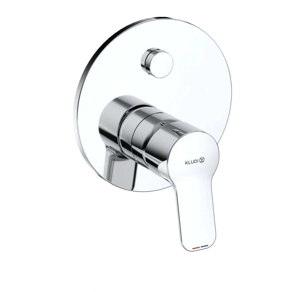 Baterie cada-dus incastrata Kludi PureEasy pentru corp ingropat crom lucios