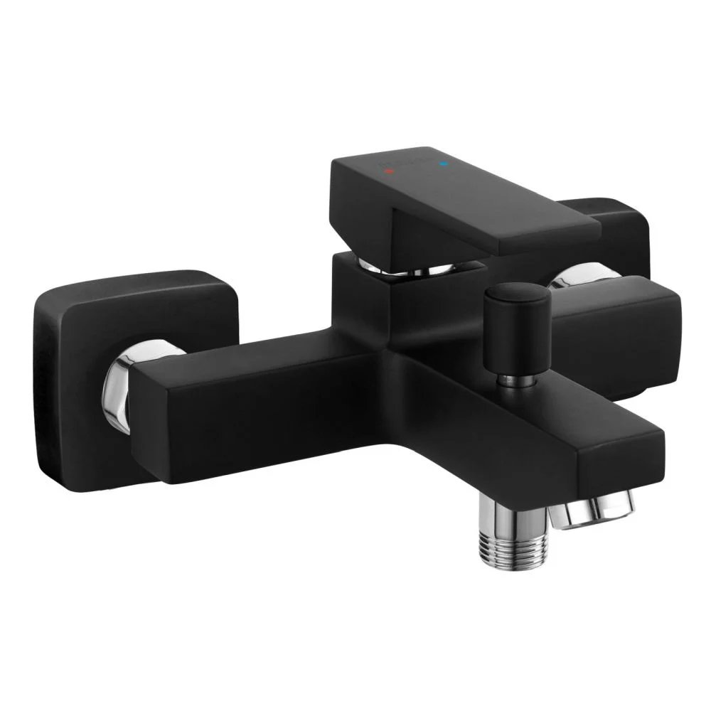 Baterie cada sau dus culoare negru, montaj pe perete Ferro, Zicco