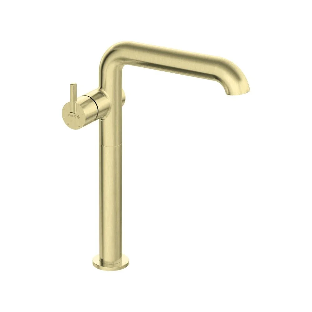 Baterie chiuveta baie inalta culoare auriu periat Deante Silia 2