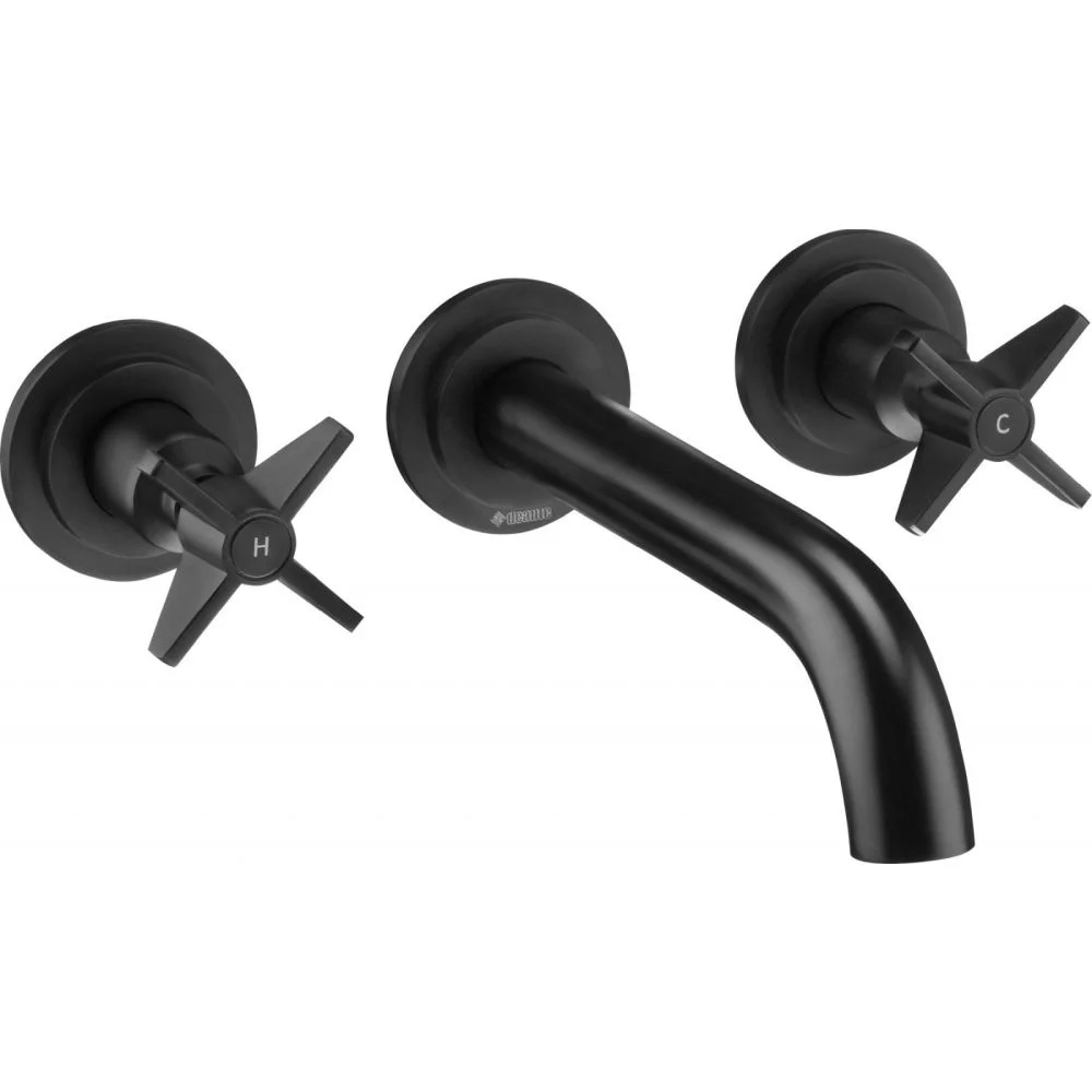 Baterie Chiuveta baie incastrata negru mat Deante Temisto