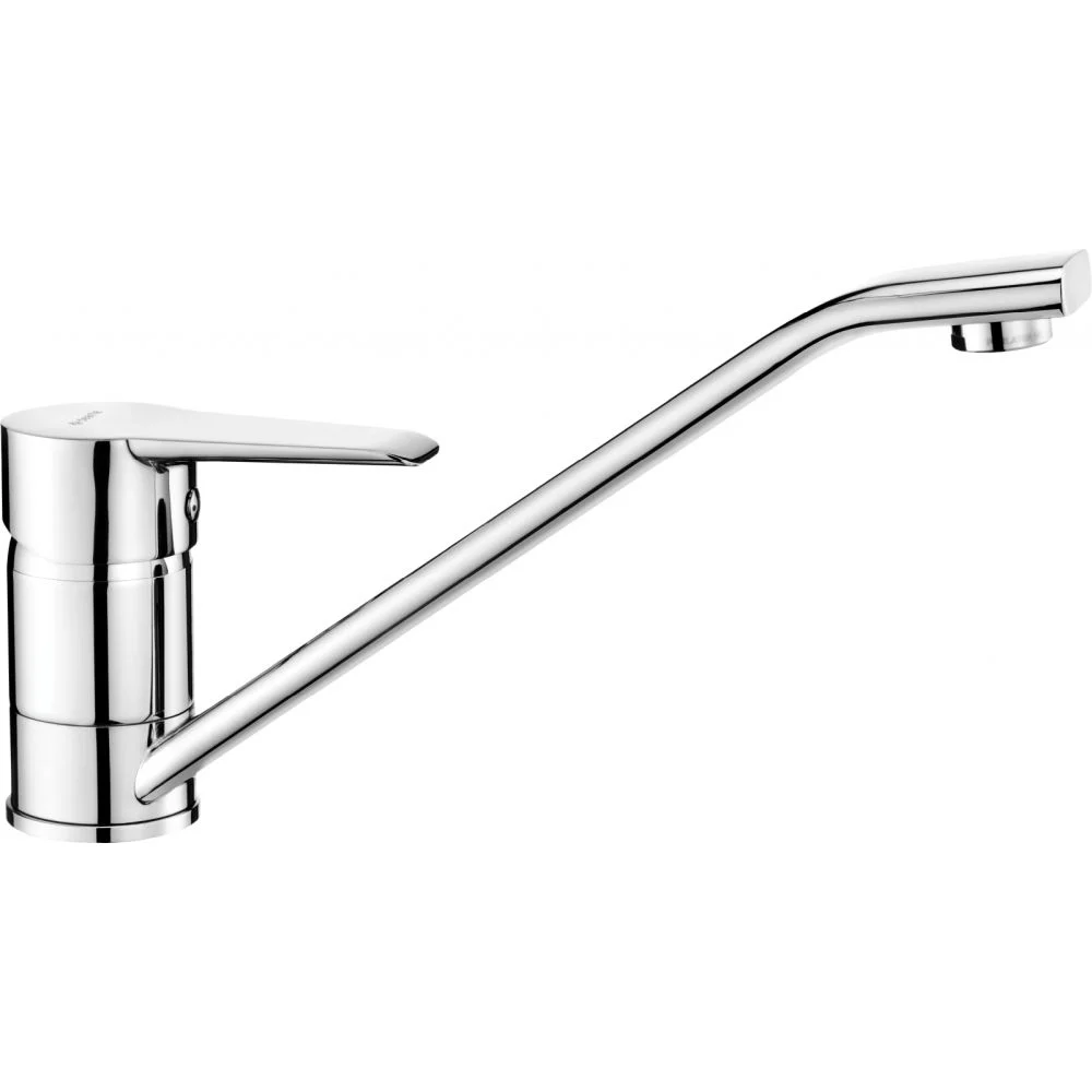 Baterie chiuveta bucatarie crom cu pipa pivotanta Deante Corio