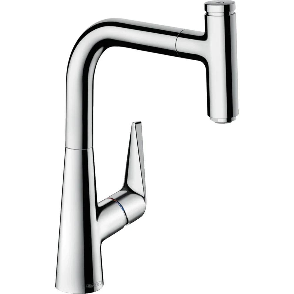Baterie chiuveta bucatarie cu dus extractibil crom Hansgrohe Talis Select M51 72822000