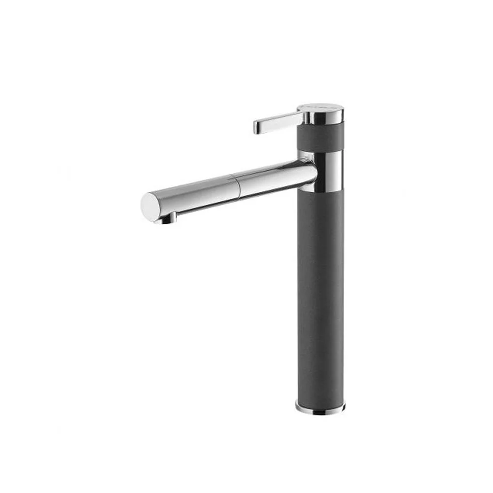 Baterie chiuveta bucatarie gri mat Alveus Zina