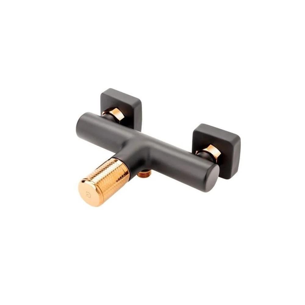 Baterie dus FDesign Ardesia, negru mat rose gold lucios