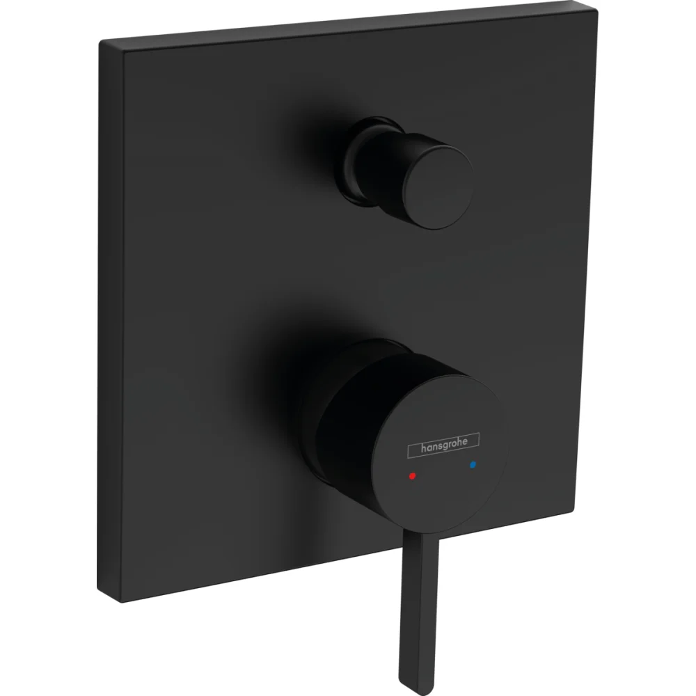 Baterie dus Hansgrohe Finoris incastrata pentru corp ingropat, negru mat 76415670