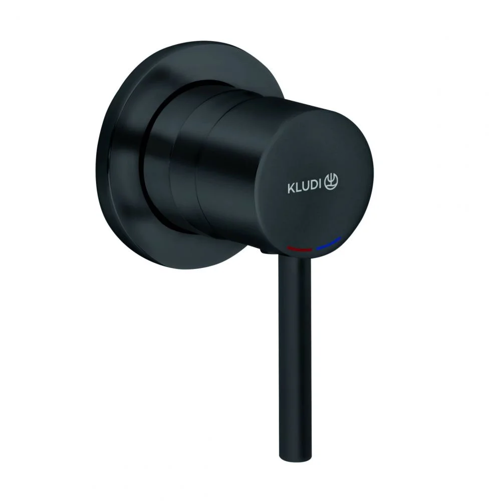 Baterie dus incastrata Kludi Bozz pentru corp ingropat negru mat