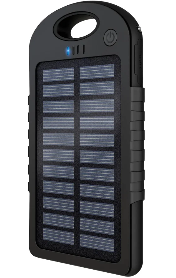 Baterie externa cu incarcare solara 5000 mAh 2 x USB