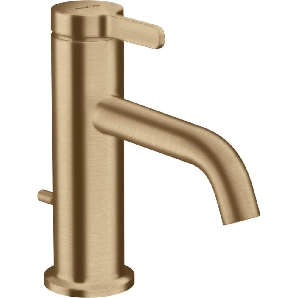 Baterie lavoar baie bronz periat cu ventil pop-up Hansgrohe Axor One 70